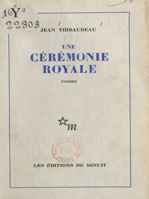 cover image of Une cérémonie royale